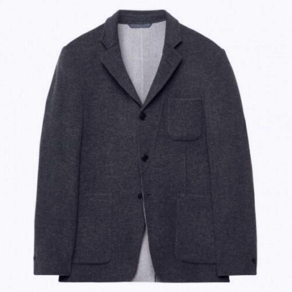 Men's Wool Cashmere Cardigan Blazer Suit Jacket Sp